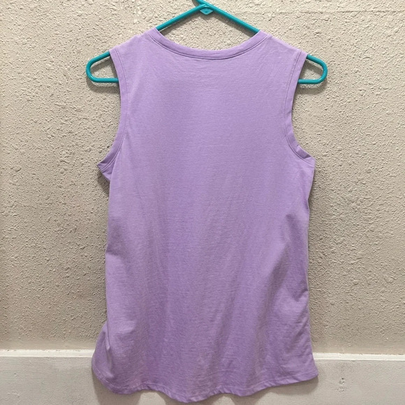 Life is Good Purple Tank with Flip Flops NWOT XS - Picture 3 of 5
